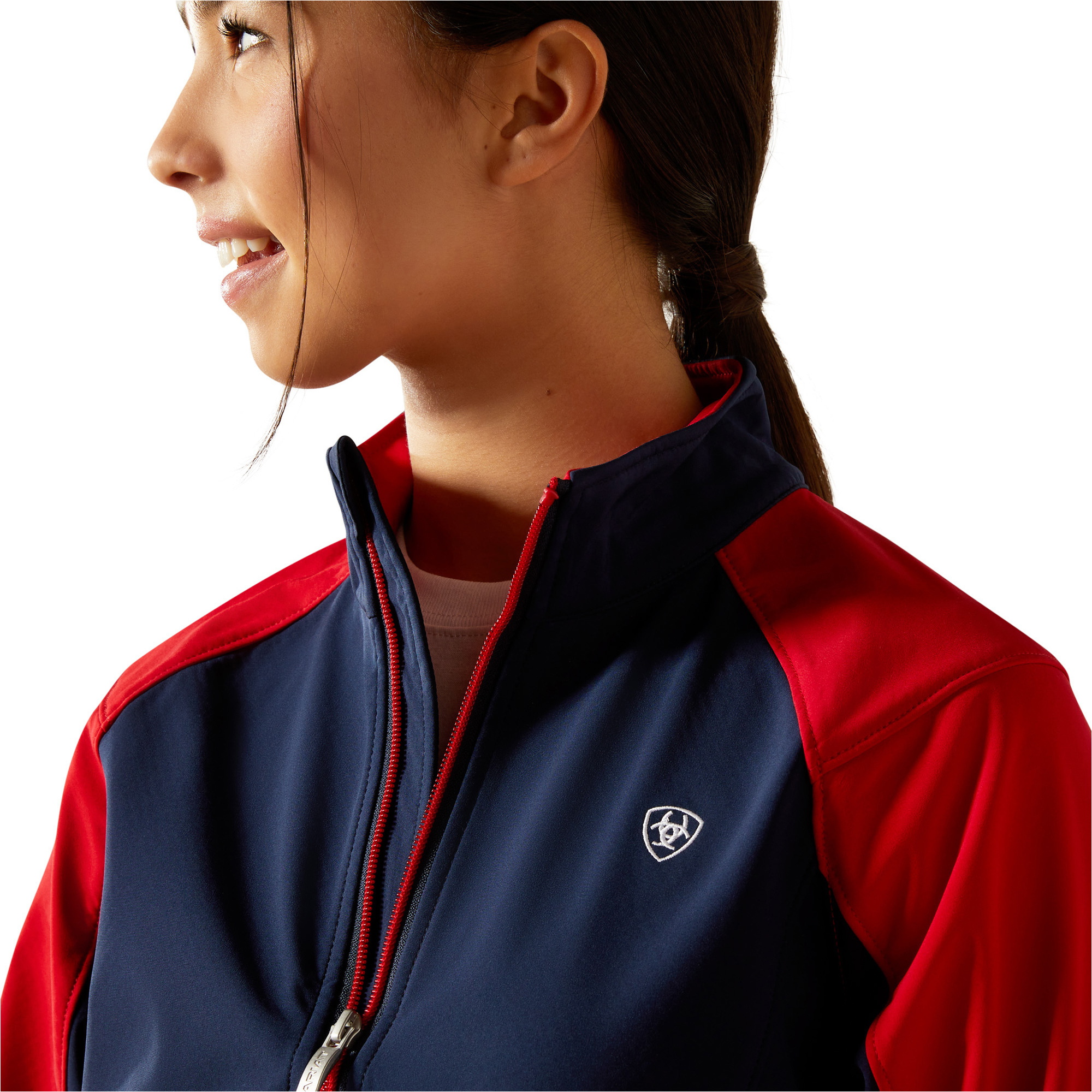 2025 Ariat Junior Team EQ Jacke 10062858 - Navy / Red